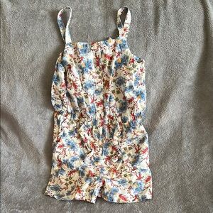 Little Girls Floral Romper
